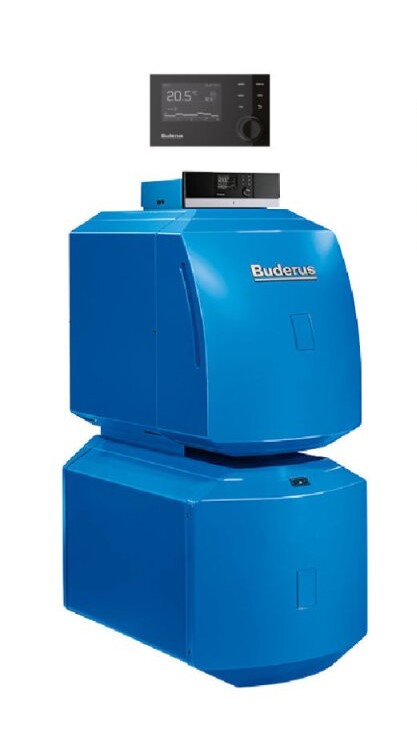 Paket Buderus Öl Brennwert Kessel GB125 18kW + MC110 +RC310+Speicher LT135 L. +BCC26+Fuhler AS1.6