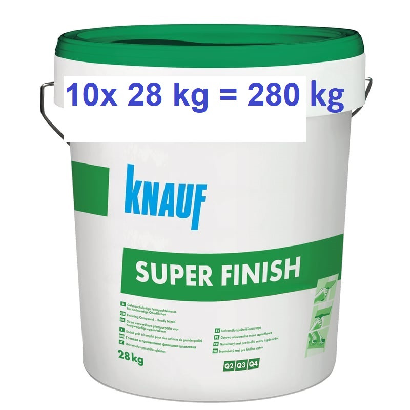 KNAUF 10x28kg =280kg SuperFinish Fertigspachtel Spachtelmasse