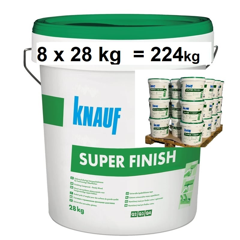 KNAUF 8x28kg=224kg SuperFinish Fertigspachtel Spachtelmasse