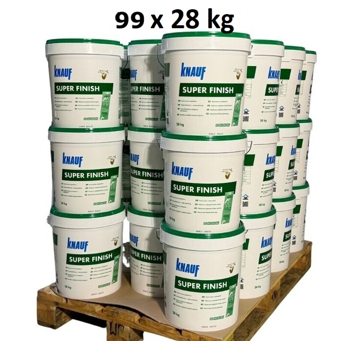 KNAUF 99 x 28kg=2790kg Super Finish Sheetrock Fertigspachtel Spachtelmasse